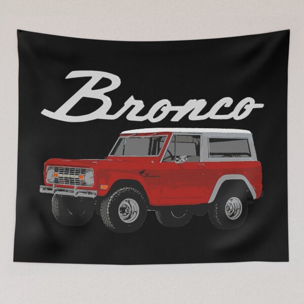 Item preview, Ford Bronco - vintage red (white text) designed and sold by Groenendijk.