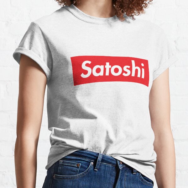 Satoshi Red and White  T-shirt classique