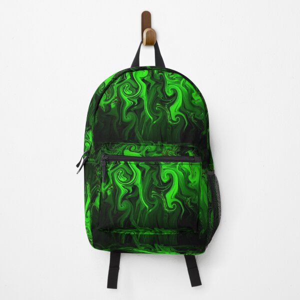 Item preview, Abstract art - green and black swirls, seahorse-like designed and sold by By-Moi.