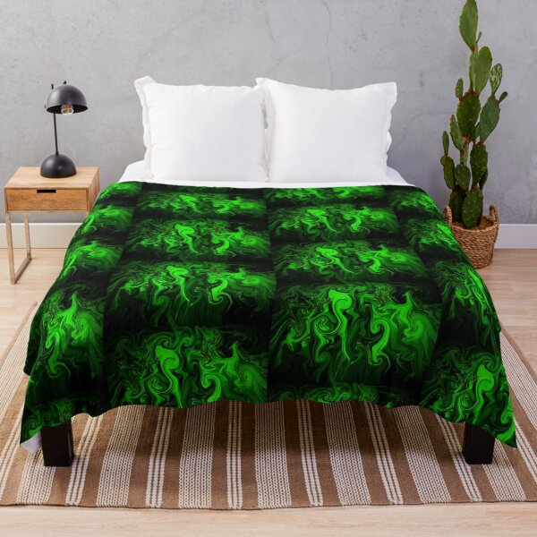 Item preview, Abstract art - green and black swirls, seahorse-like designed and sold by By-Moi.