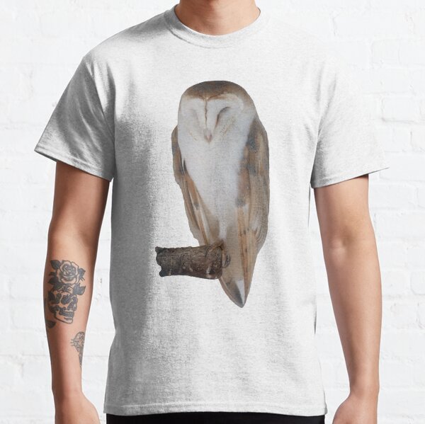 White owl at rest Classic T-Shirt