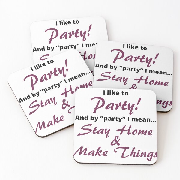 Item preview, Crafters like to party... and Make Things designed and sold by BethNKateCreate.