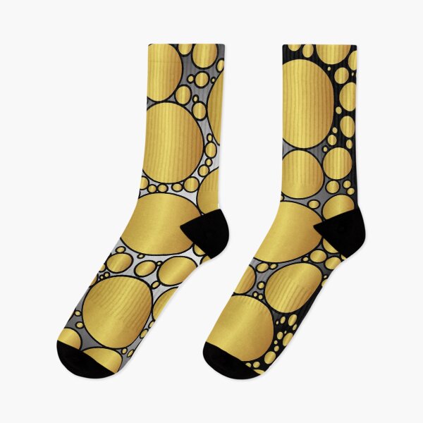 Item preview, Geometric Pattern with Golden and Black Colors Circles designed and sold by digoarpi.
