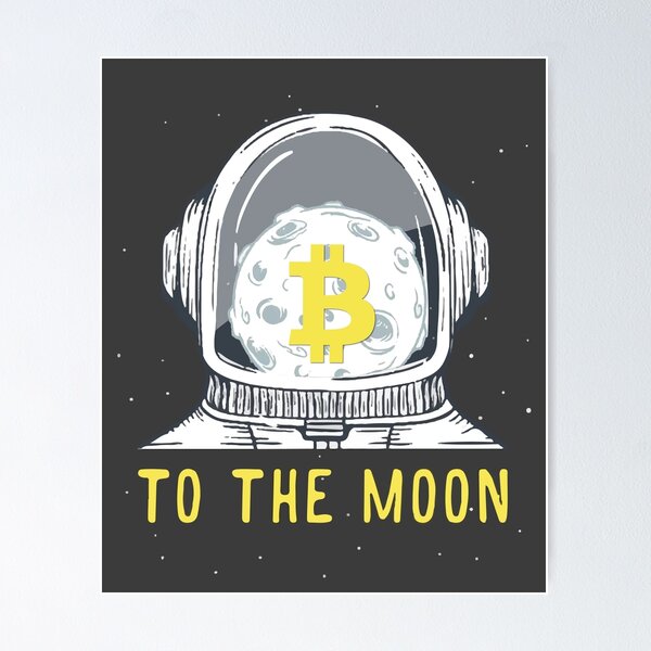 Item preview, To The Moon - Bitcoin designed and sold by CryptoShopBTC.