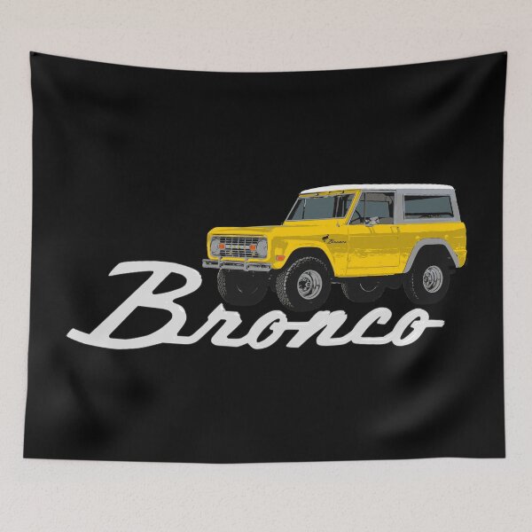 Item preview, Ford Bronco - vintage yellow (on black) designed and sold by Groenendijk.