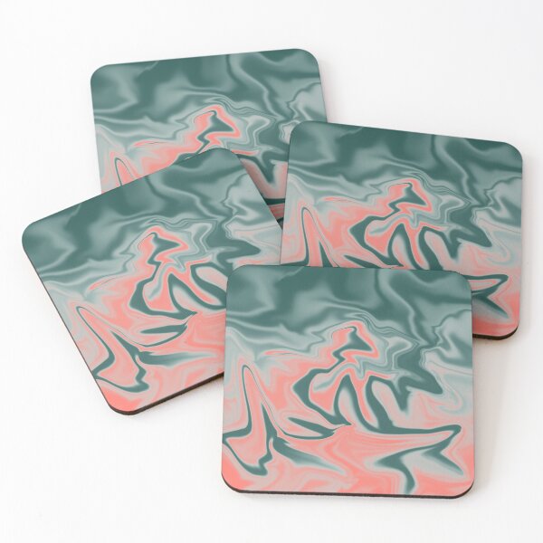 Item preview, The Coral Forest  - marble abstraction liquid psychedelic designed and sold by Muizz Shaikh.