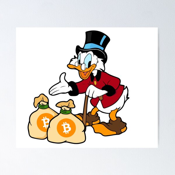 Item preview, Scrooge Save Bitcoin designed and sold by CryptoShopBTC.