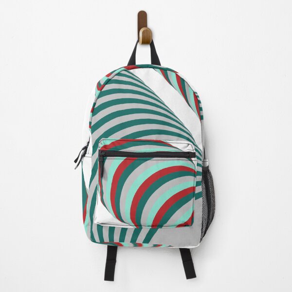 Item preview, Modern Red and Teal Stripes and Cylinders designed and sold by BethNKateCreate.