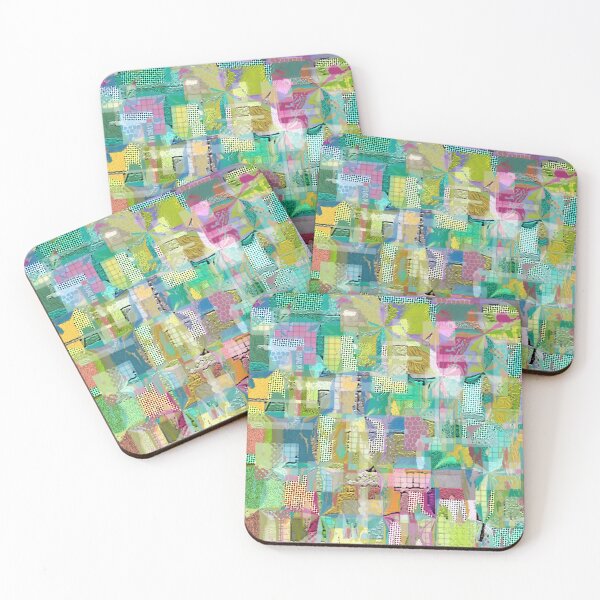 Item preview, Multicolor Patchwork and Alloys Textured Collage  designed and sold by AMGImpressions.