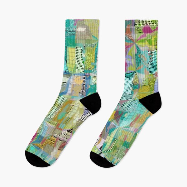 Item preview, Multicolor Patchwork and Alloys Textured Collage  designed and sold by AMGImpressions.