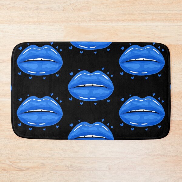 Item preview, Valentine Lips Blue kiss designed and sold by MisPuHoney.