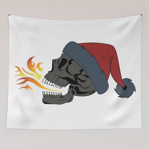 Item preview, Burning Skull Santa Klaus (Horizontal) designed and sold by hawlstore.