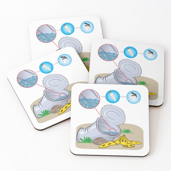 Item preview, Nature, can with standing water with a focus of mosquito mosquito. Ideal for informational and institutional related sanitation and care designed and sold by LucianoCosmo.