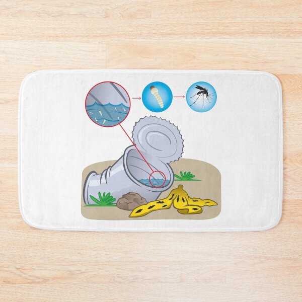 Item preview, Nature, can with standing water with a focus of mosquito mosquito. Ideal for informational and institutional related sanitation and care designed and sold by LucianoCosmo.