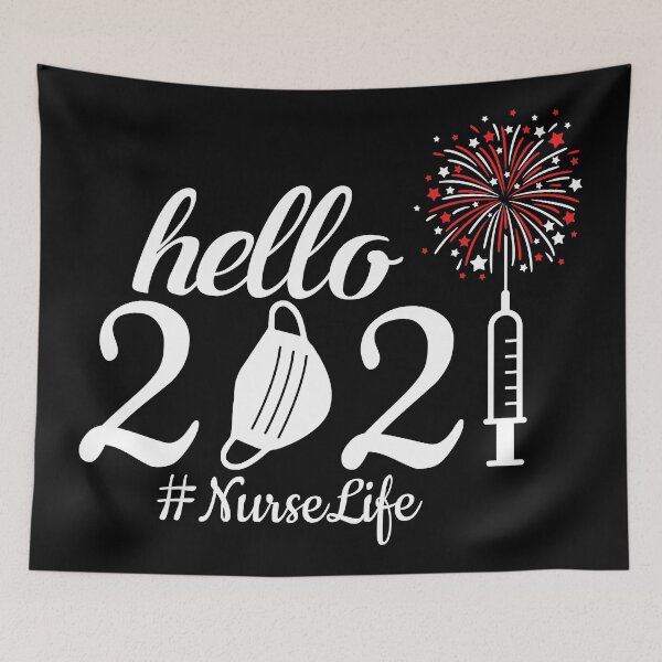 Item preview, Hello 2021 Nurse Life Medical New Year designed and sold by timiart.