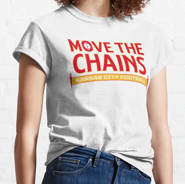 Move The Chains - Kansas City (White) Classic T-Shirt