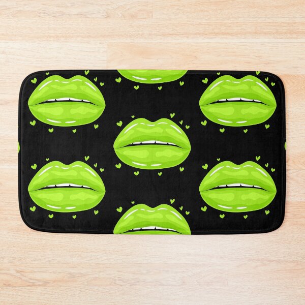 Item preview, Valentine Lips Green kiss designed and sold by MisPuHoney.