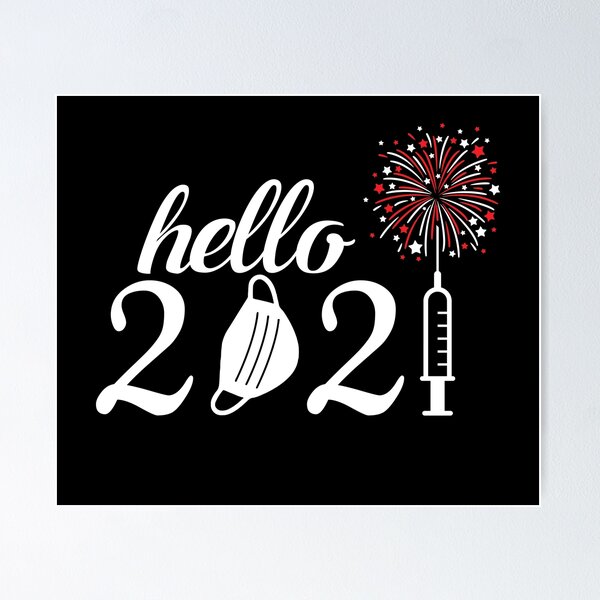 Item preview, Hello 2021 New Year designed and sold by timiart.