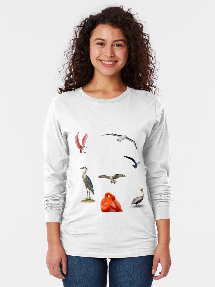 Thumbnail 2 of 5, Long Sleeve T-Shirt, Florida Keys Birds designed and sold by KeysTreasures.
