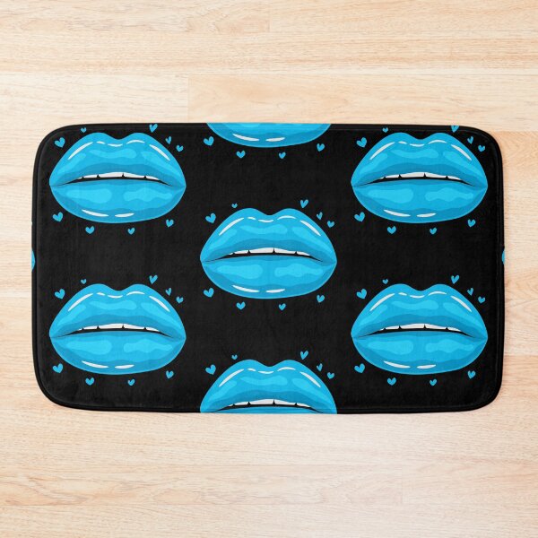 Item preview, Valentine Lips Light blue kiss designed and sold by MisPuHoney.