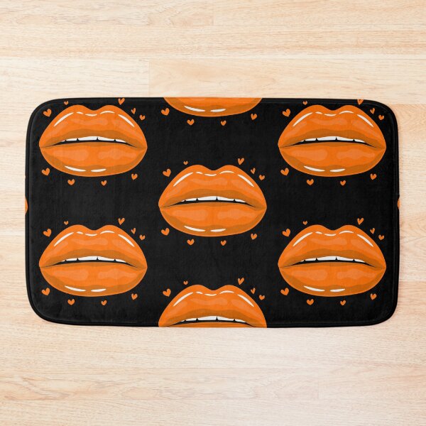 Item preview, Valentine Lips Orange kiss designed and sold by MisPuHoney.