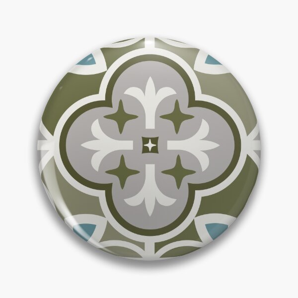 Item preview, Moroccan Tiles - Olive Green designed and sold by latheandquill.