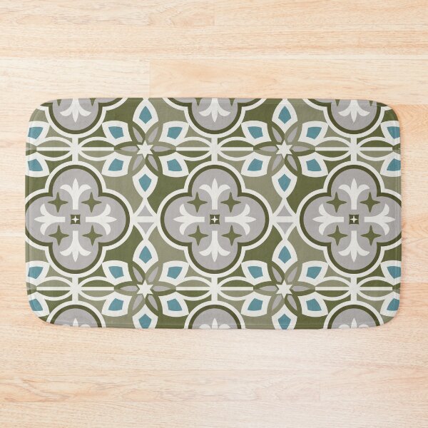 Item preview, Moroccan Tiles - Olive Green designed and sold by latheandquill.