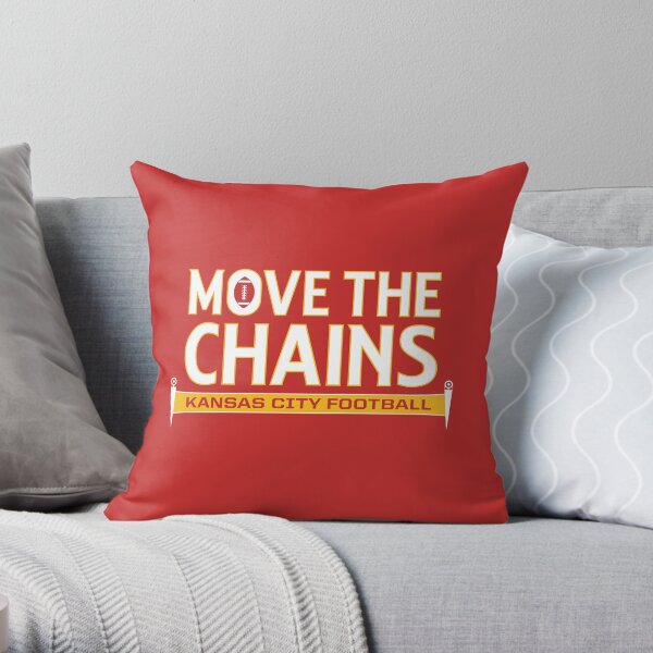 Move The Chains - Kansas City (Red) Throw Pillow