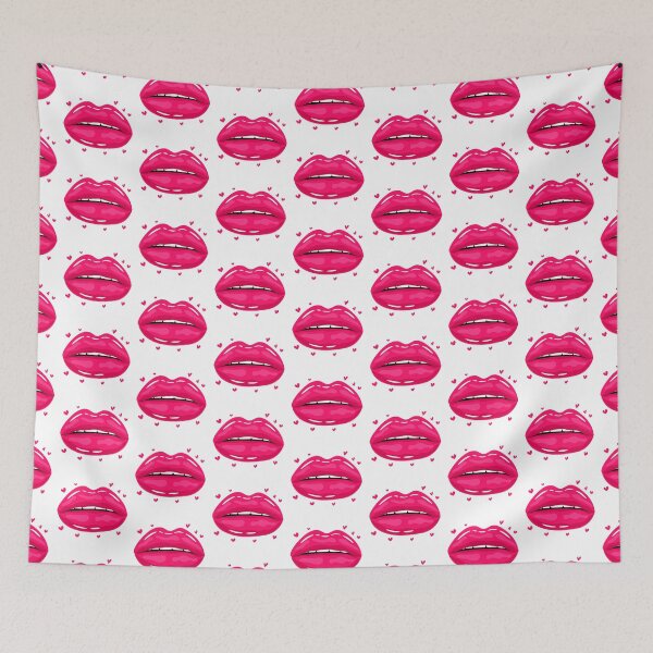 Item preview, Valentine Lips Pink kiss designed and sold by MisPuHoney.