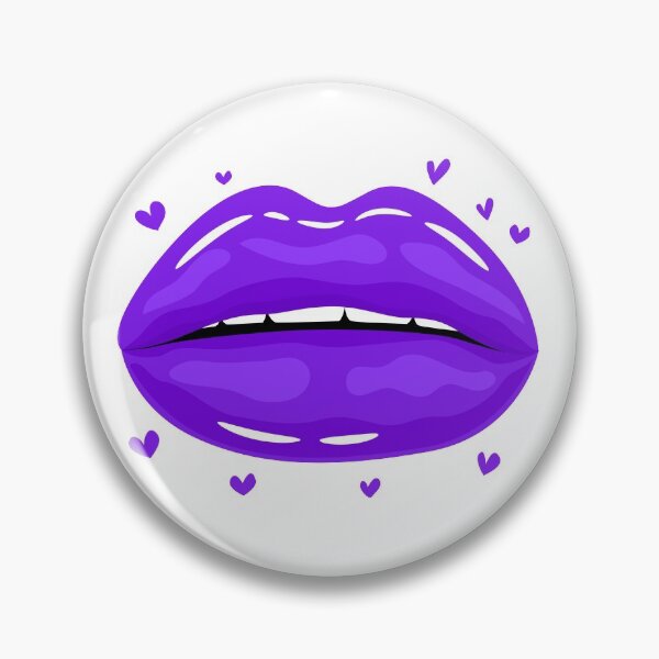 Item preview, Valentine Lips Purple kiss designed and sold by MisPuHoney.