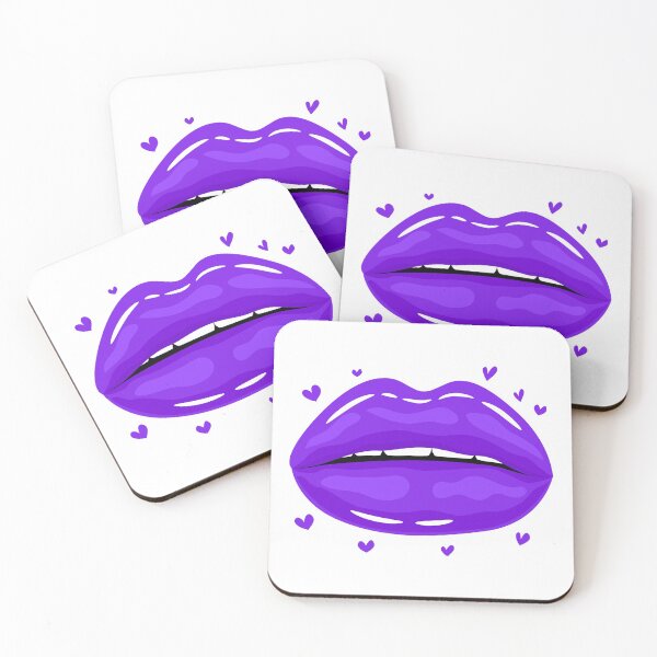 Item preview, Valentine Lips Purple kiss designed and sold by MisPuHoney.