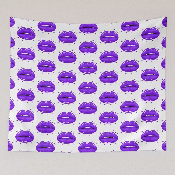 Item preview, Valentine Lips Purple kiss designed and sold by MisPuHoney.