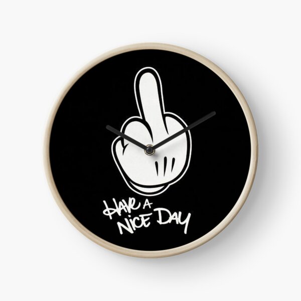 mickey bad fingers Clock