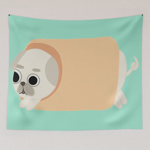 Item preview, Cute Pug Burrito  designed and sold by EttieTheYettie.