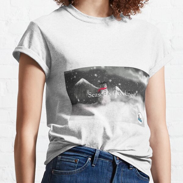 Mountain Snowman Classic T-Shirt