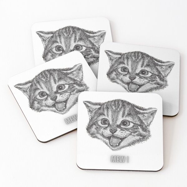 Item preview, cat logo mew designed and sold by madmeemoo.