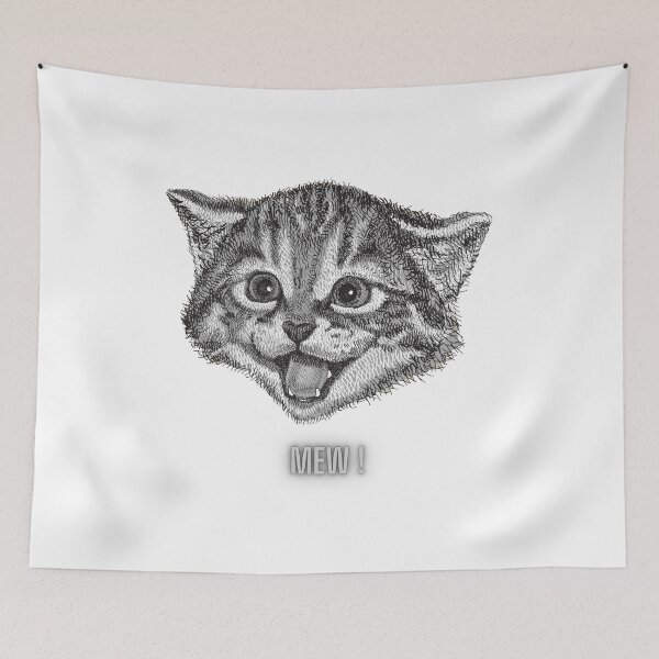 Item preview, cat logo mew designed and sold by madmeemoo.