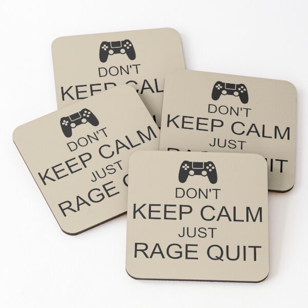Item preview, DONT KEEP CALM - JUST RAGE QUIT designed and sold by WarGear.