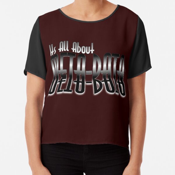 META-DATA Tracking Chiffon Top