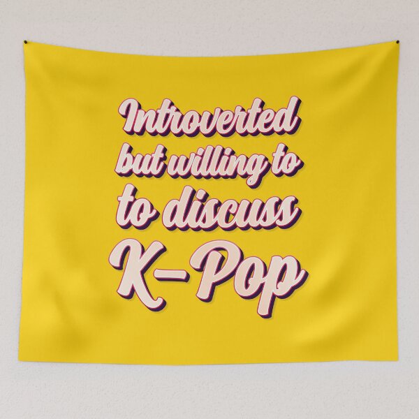 Item preview, Introverted But Willing To Discuss K-Pop - Gold designed and sold by johnta17.