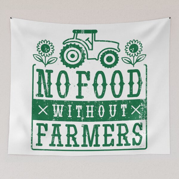 Item preview, No Food Without Farmers  designed and sold by arrowroses.