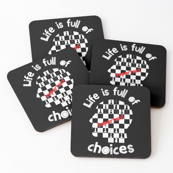 Item preview, Life is full of important choices chess designed and sold by Eva-Success.