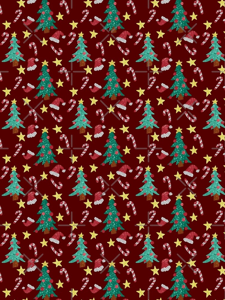 Disover Merry Christmas Trees Pattern Leggings