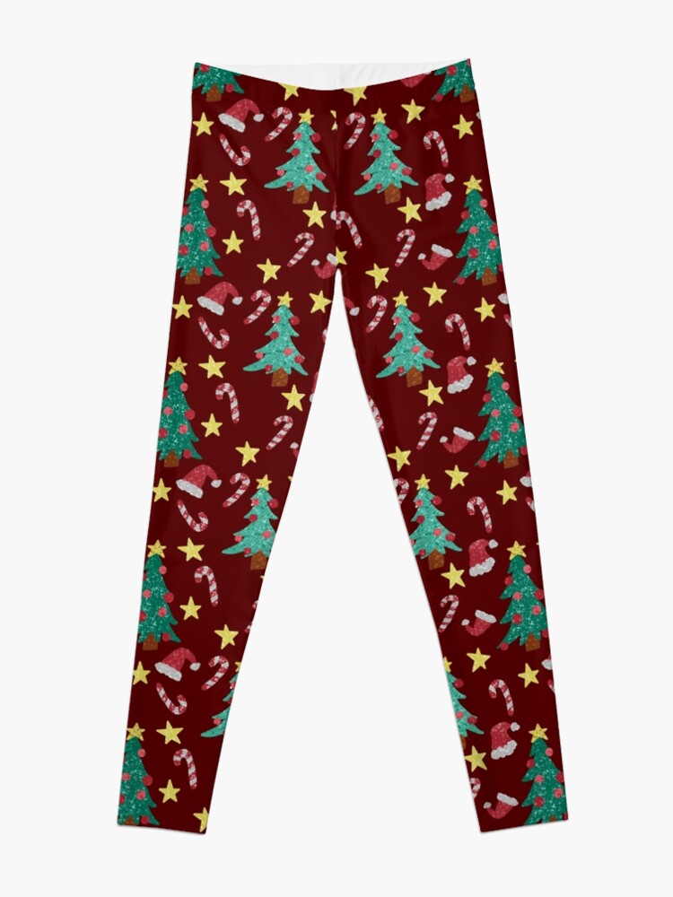 Discover Merry Christmas Trees Pattern Leggings