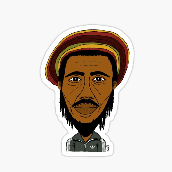 Portrait dessiné de Bob. Sticker