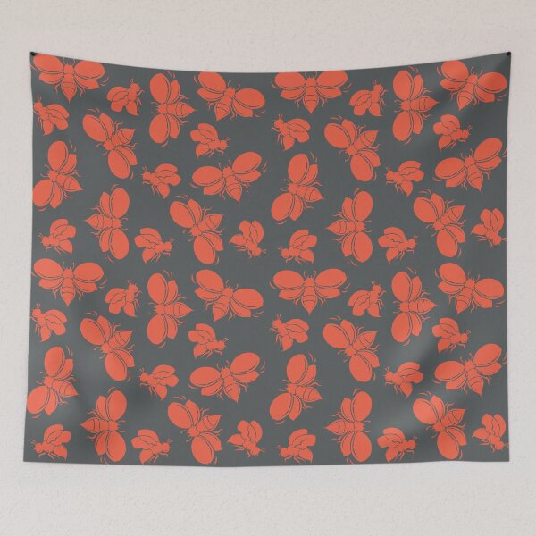 Item preview, Busy Buzzy Bees on Gray Pattern designed and sold by jeff-jones.