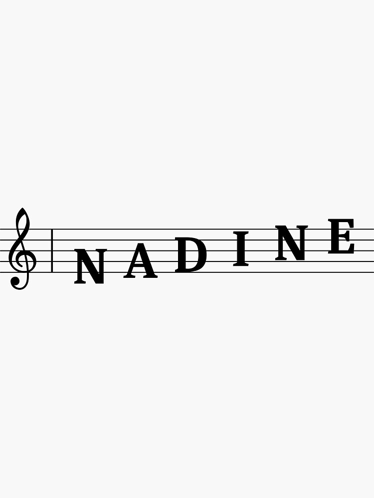 Name Nadine Sticker for Sale by gulden