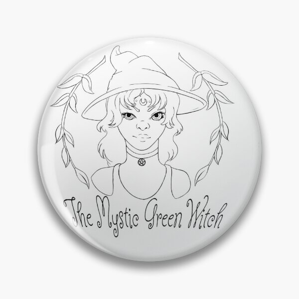 Item preview, The Mystic Green Witch Logo designed and sold by mysticGwitch.