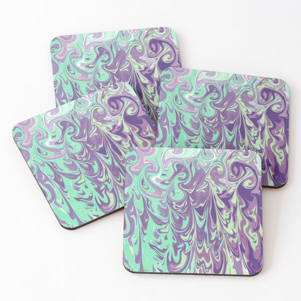 Item preview, Cool Purple Green Turquoise Marble Art Pattern Background Design designed and sold by Medic89.