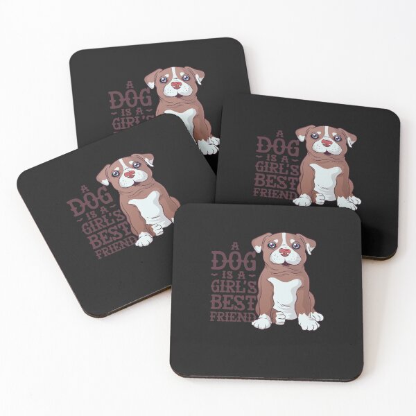 Item preview, A Dog Is A Girl's Best Friend designed and sold by TeaAndPrints.